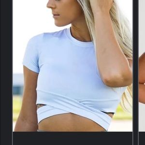 NVGTN Crossbody Crop Tee